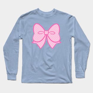 Big Polka Dot Bow! Long Sleeve T-Shirt